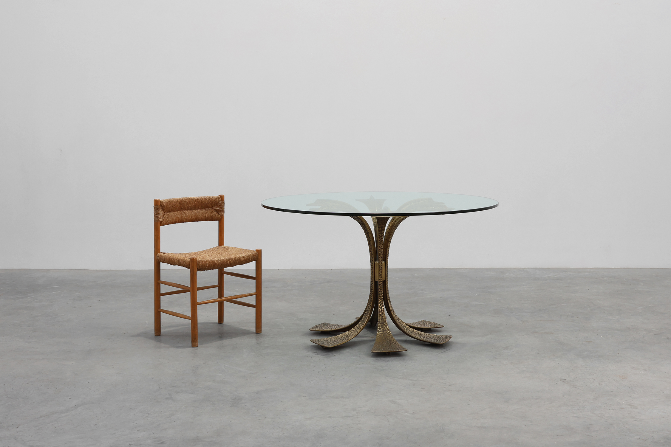 Hammered Bronze Table by Luciano Frigerio for Frigerio di Desio, Italy ca. 1970thumbnail
